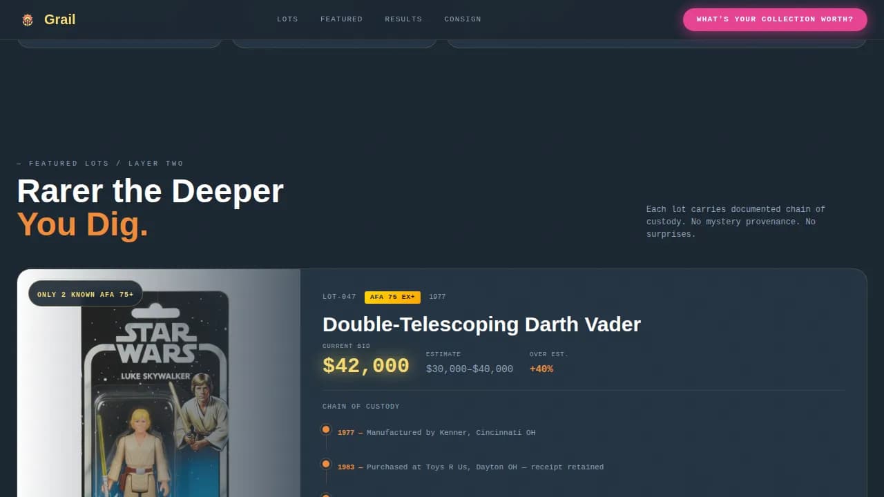 Auction Platforms & Types Pricing Website Template