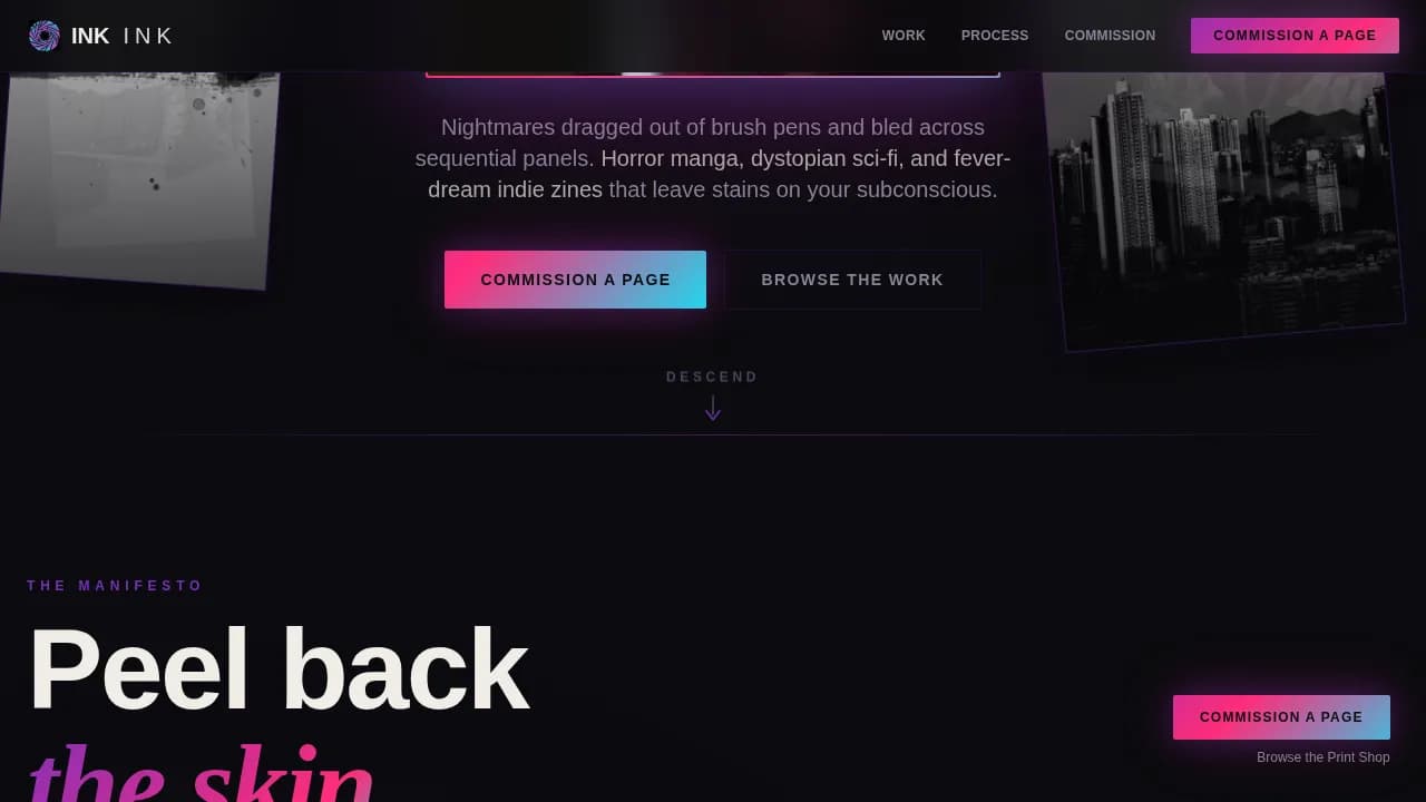 Illustration & Art Portfolio Portfolio Website Template