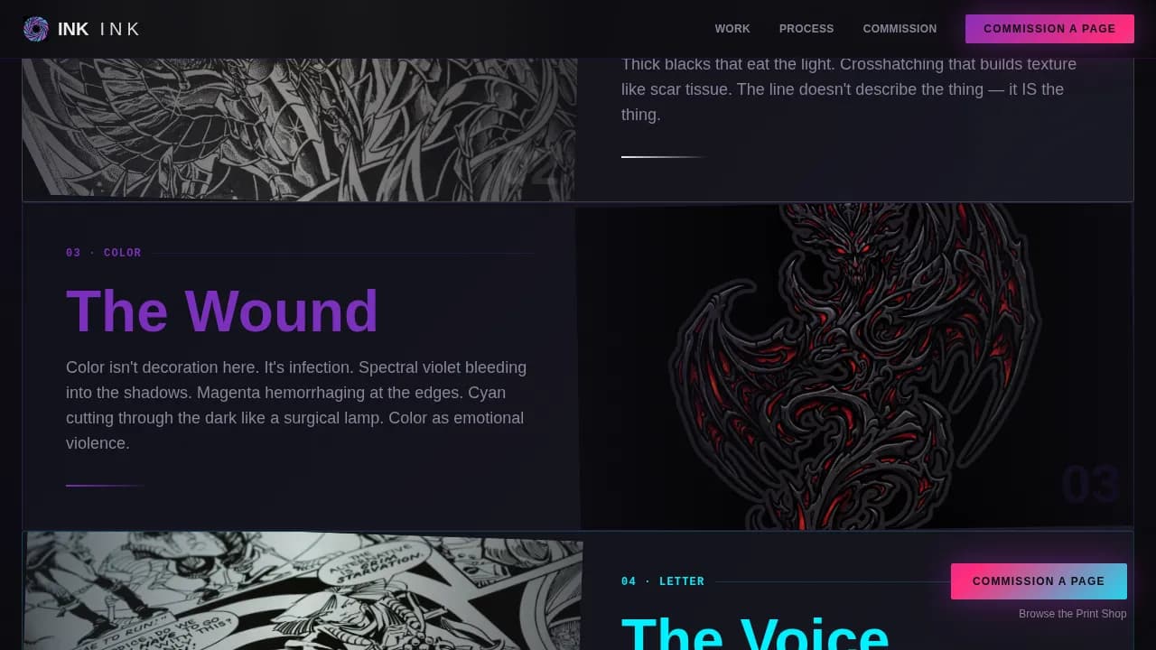Illustration & Art Portfolio Portfolio Website Template