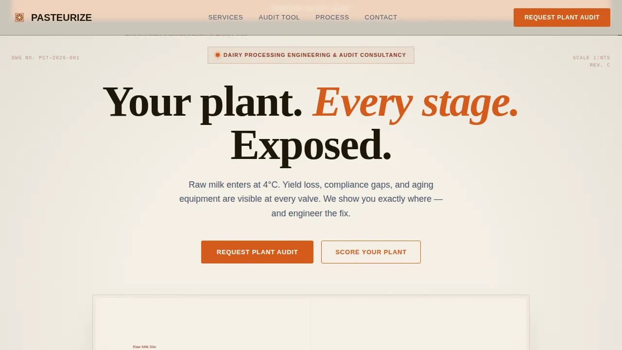 Food Processing & Packaging Privacy Policy Website Template