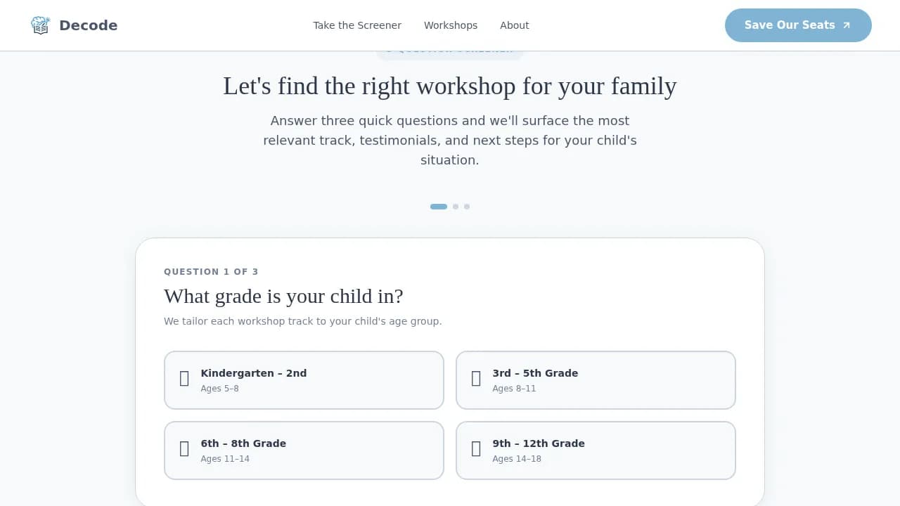 Special Education & Learning Center Education Website Template