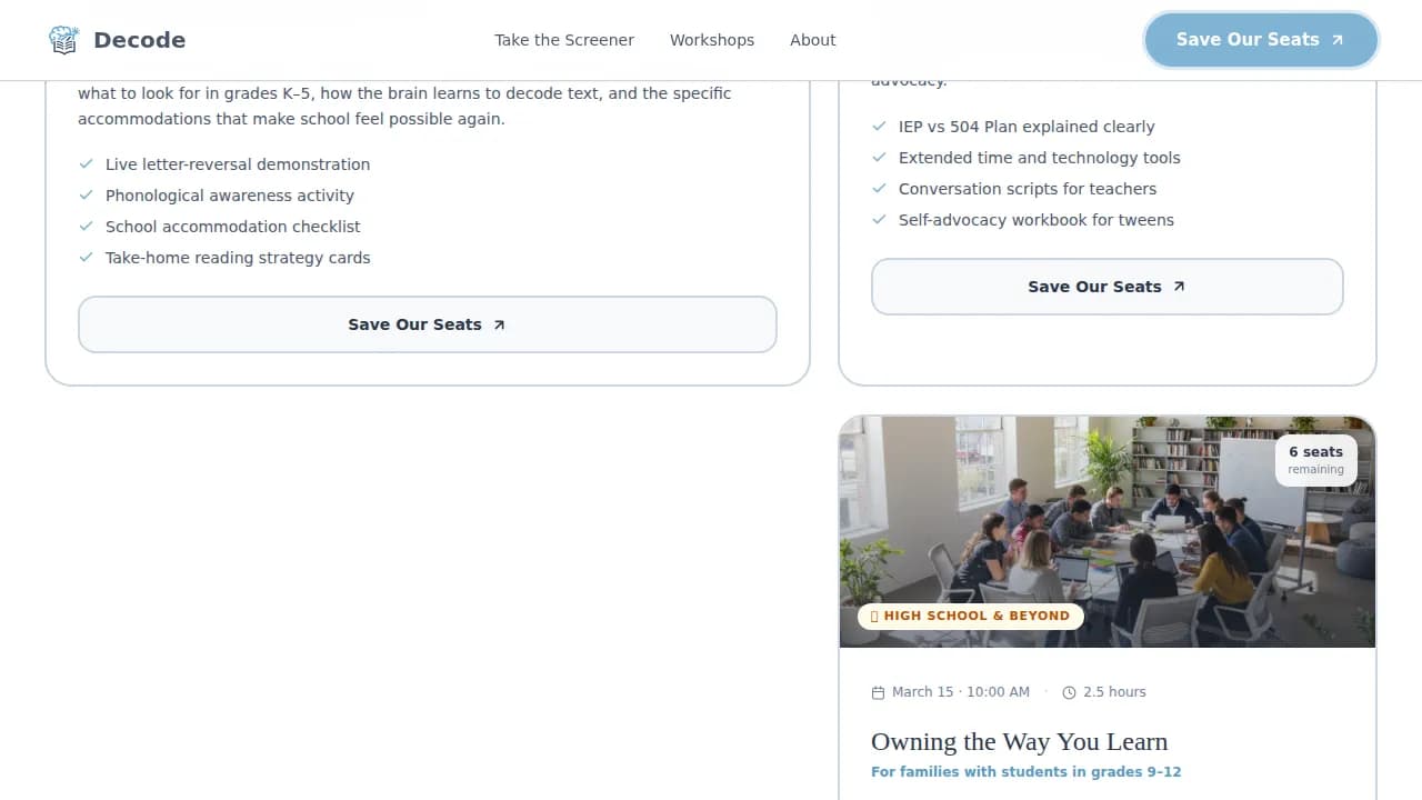 Special Education & Learning Center Education Website Template