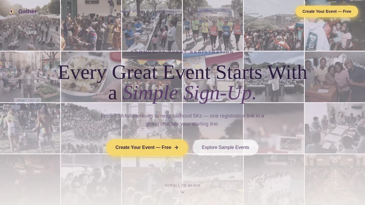 Community Event Professional Website Template
