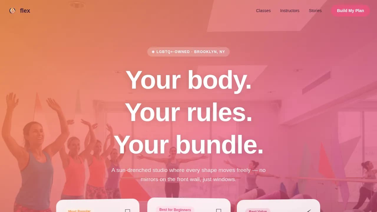 LGBTQ+-Owned Business Portfolio & Case Study Website Template
