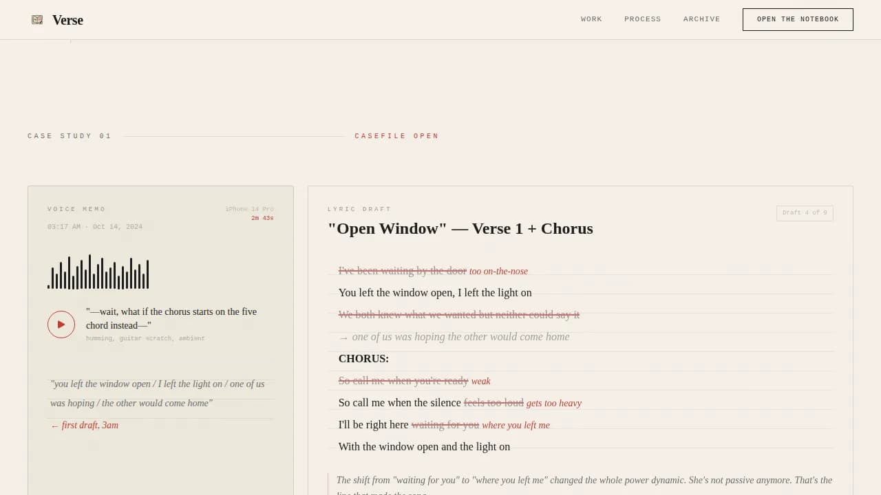 Musician Profile Professional Website Template