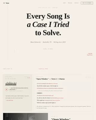 Musician Profile Professional Website Template