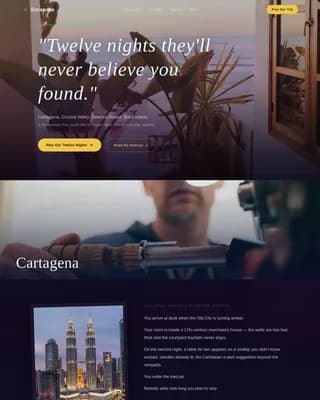 Colombia Travel Appointment Booking Website Template