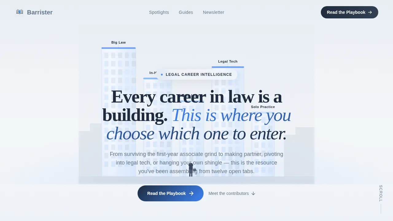 Lawyer Profile Careers Website Template