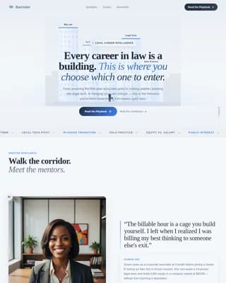Lawyer Profile Careers Website Template