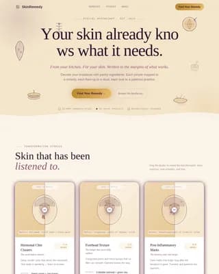 Inclusive Beauty & Skincare Professional Website Template
