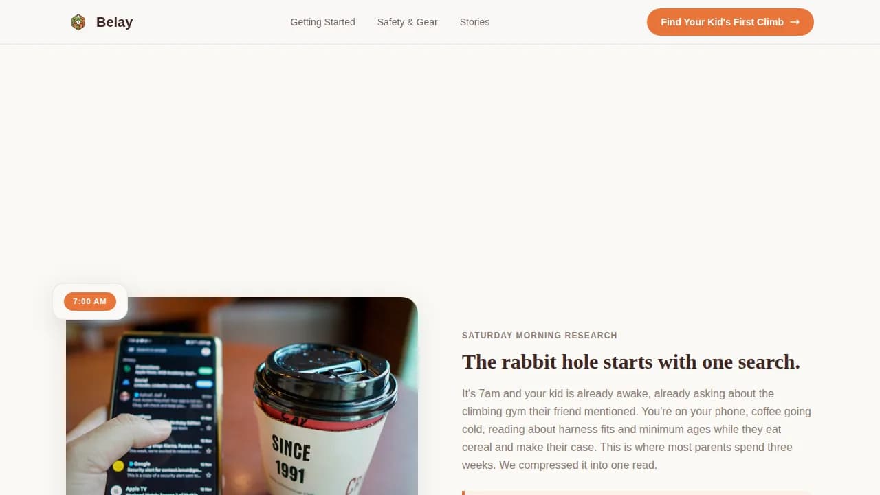 Kids Rock Climbing Professional Website Template