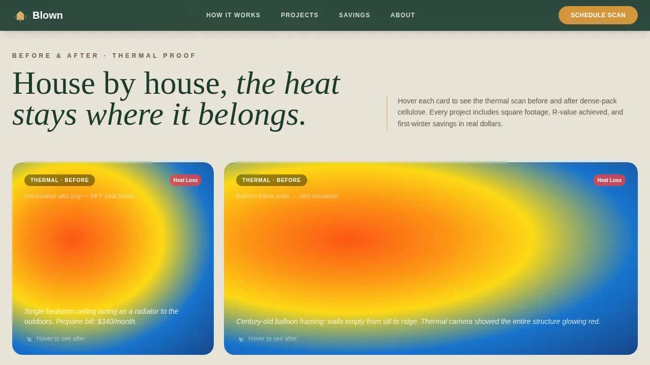Insulate — Expert Thermal Service Landing Page Template