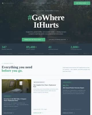 Catalyst — Urgent Medical Mission Landing Page Template