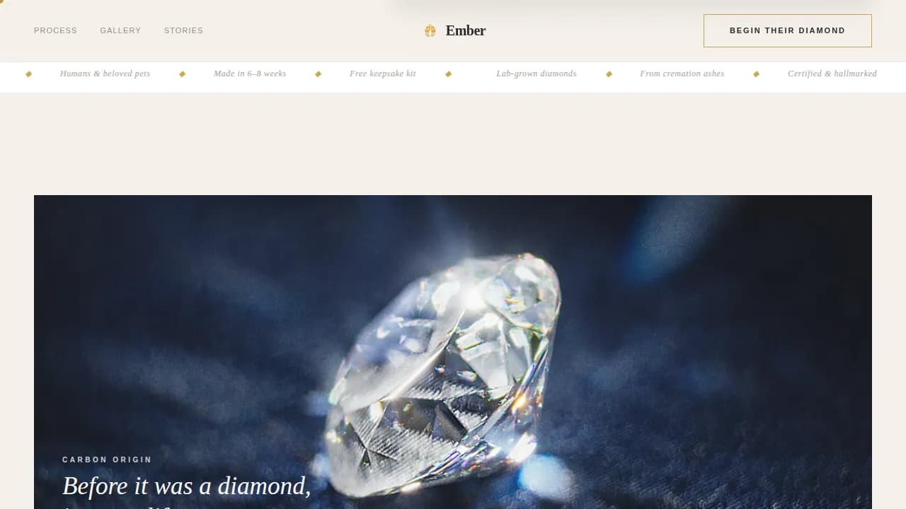 Funeral Services Portfolio & Case Study Website Template