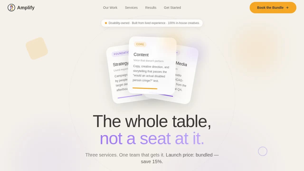Disability-Owned Business Comparison Website Template