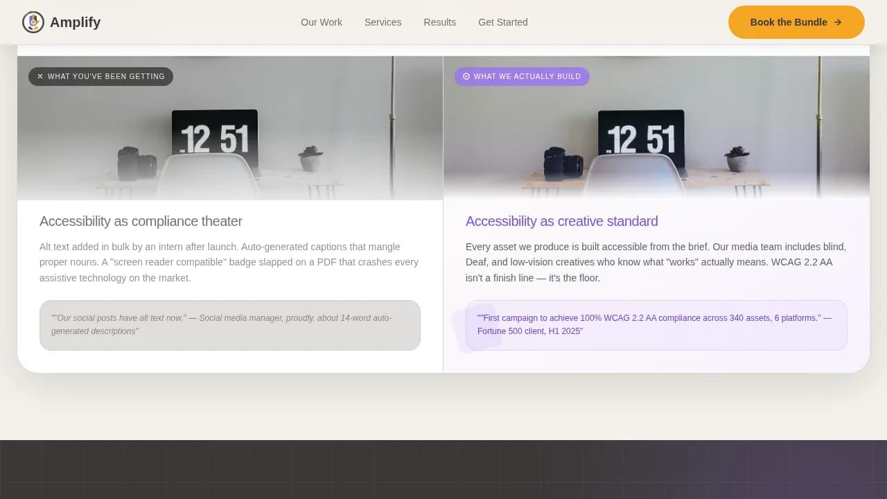 Disability-Owned Business Comparison Website Template