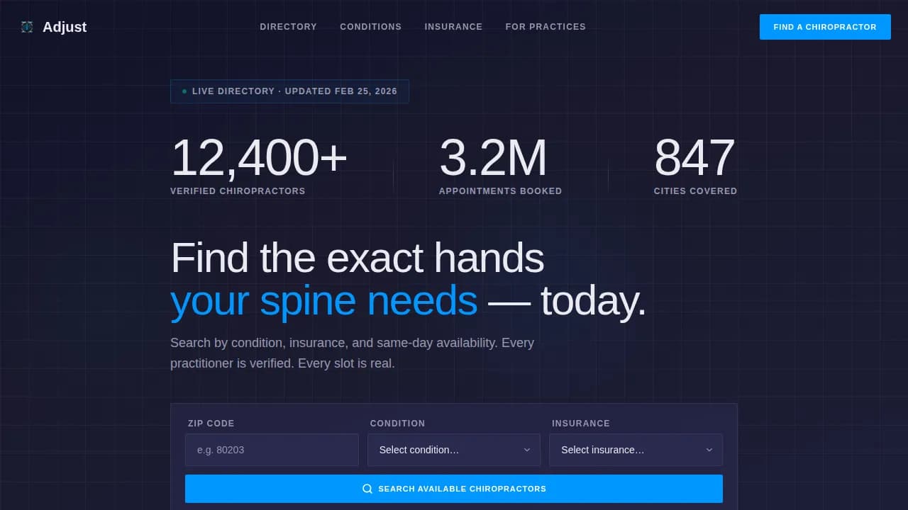 Complete Directory & Marketplace Platforms Appointment Booking Website Template