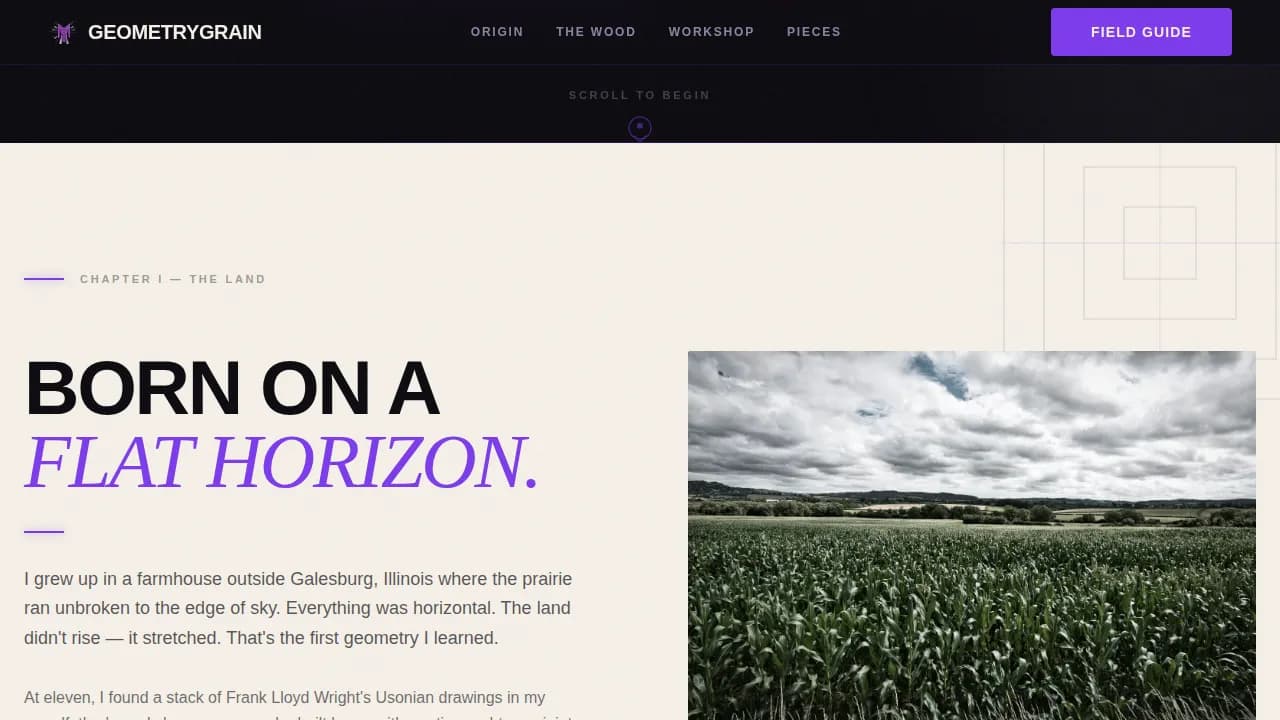 Specialist Prairie Style Architecture Professional Website Template