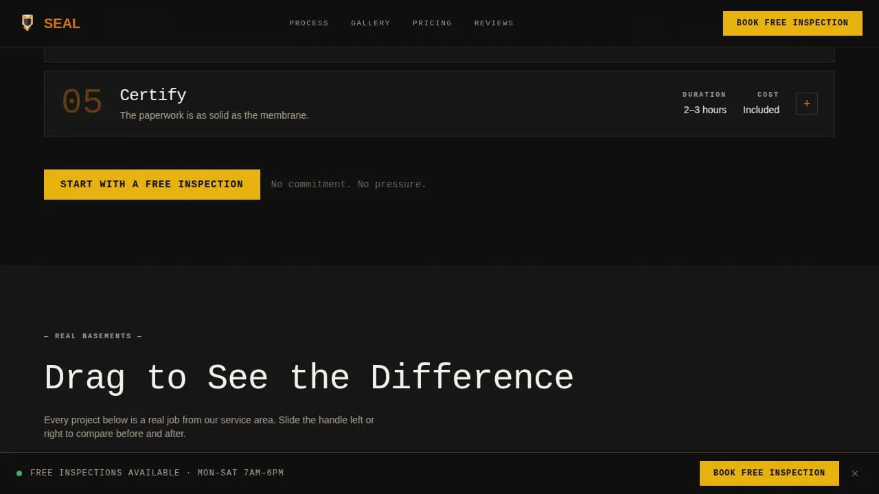 Foundation Waterproofing Contractor Website Template