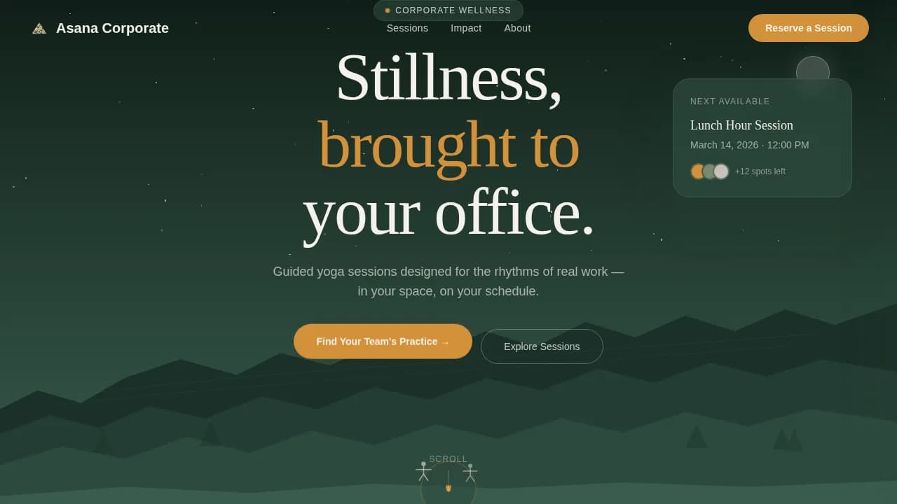Yoga & Pilates Studio Appointment Booking Website Template