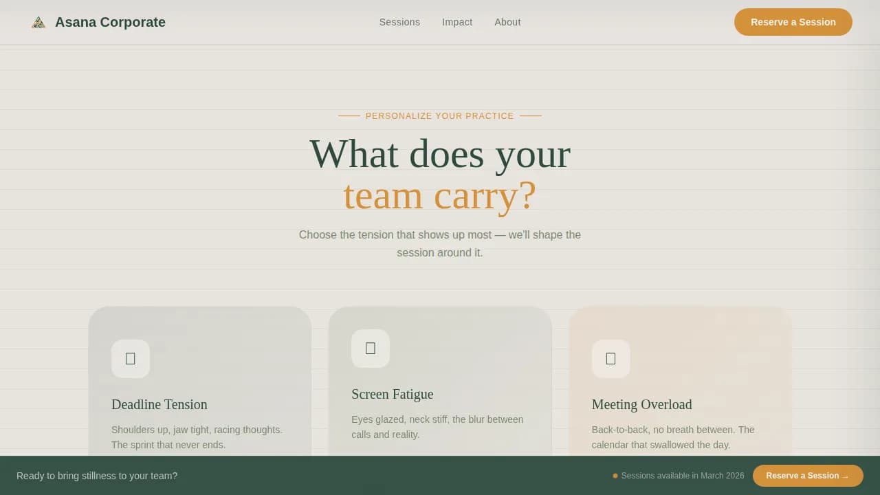 Yoga & Pilates Studio Appointment Booking Website Template