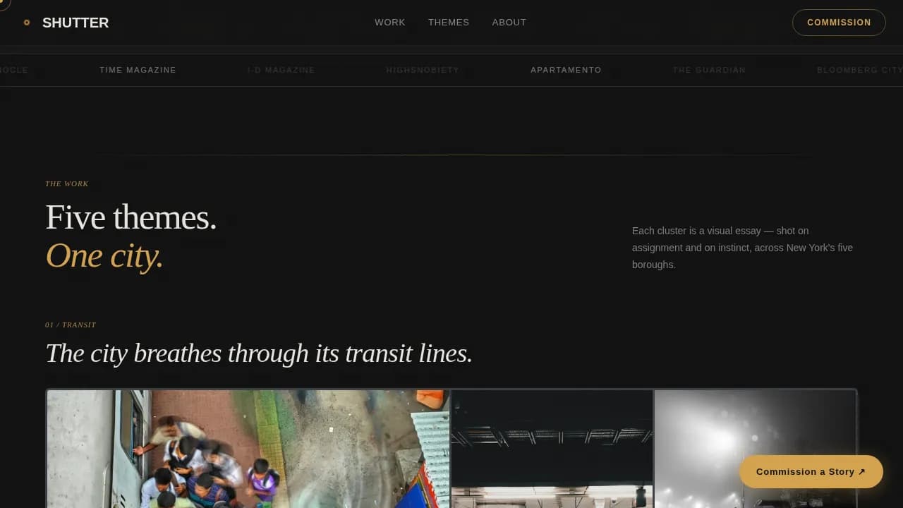 Photography Portfolio Blog & Content Website Template
