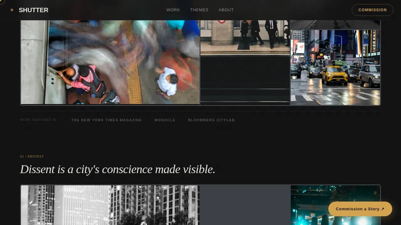 Photography Portfolio Blog & Content Website Template