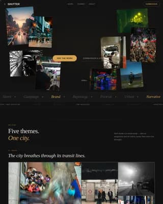 Photography Portfolio Blog & Content Website Template