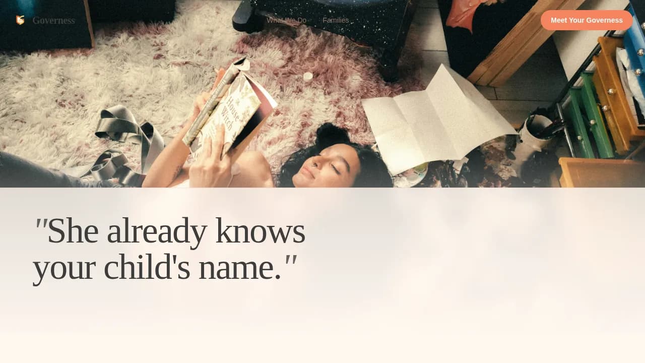 Nanny & Au Pair Blog & Content Website Template