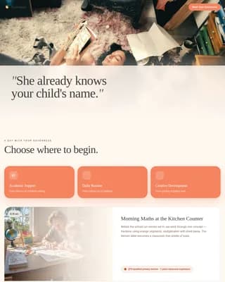 Nanny & Au Pair Blog & Content Website Template