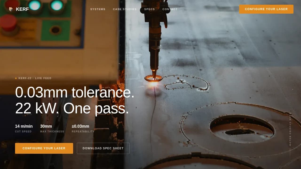 Advanced Manufacturing Processes Careers & Recruitment Website Template