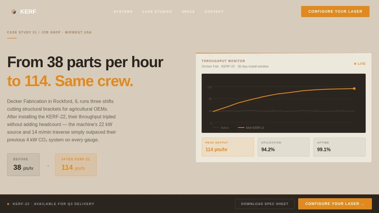 Advanced Manufacturing Processes Careers & Recruitment Website Template
