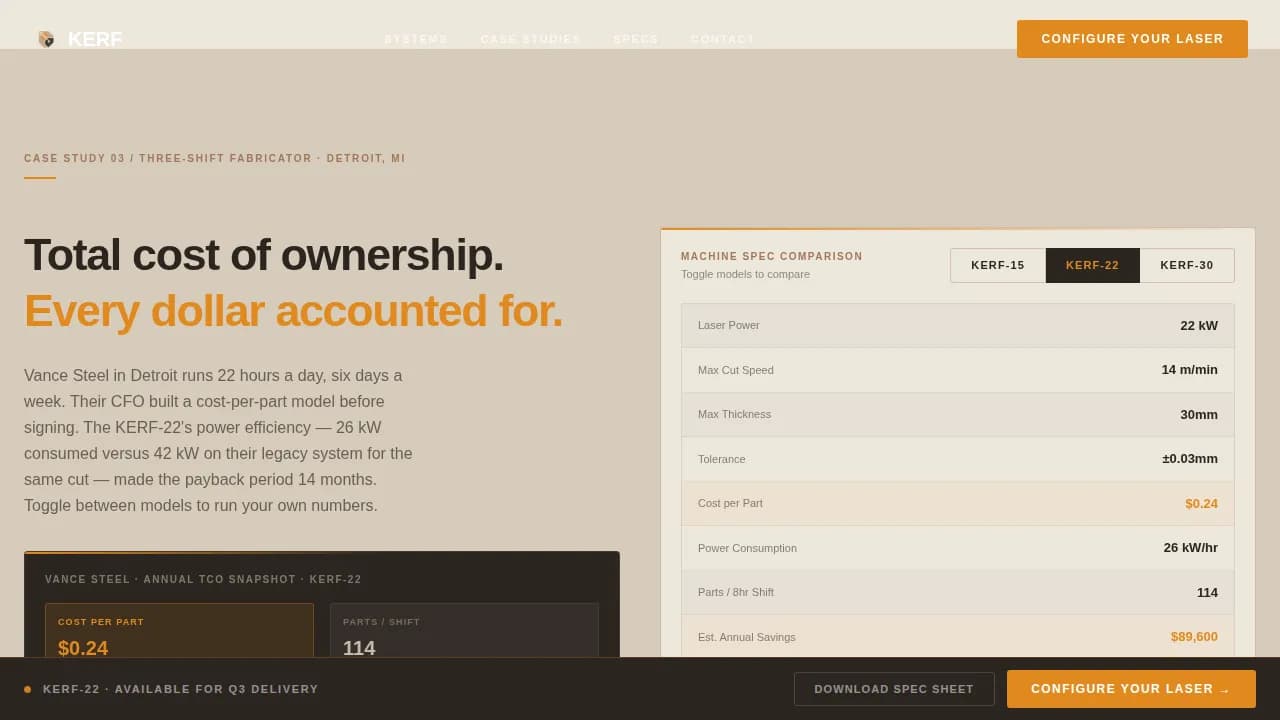 Advanced Manufacturing Processes Careers & Recruitment Website Template