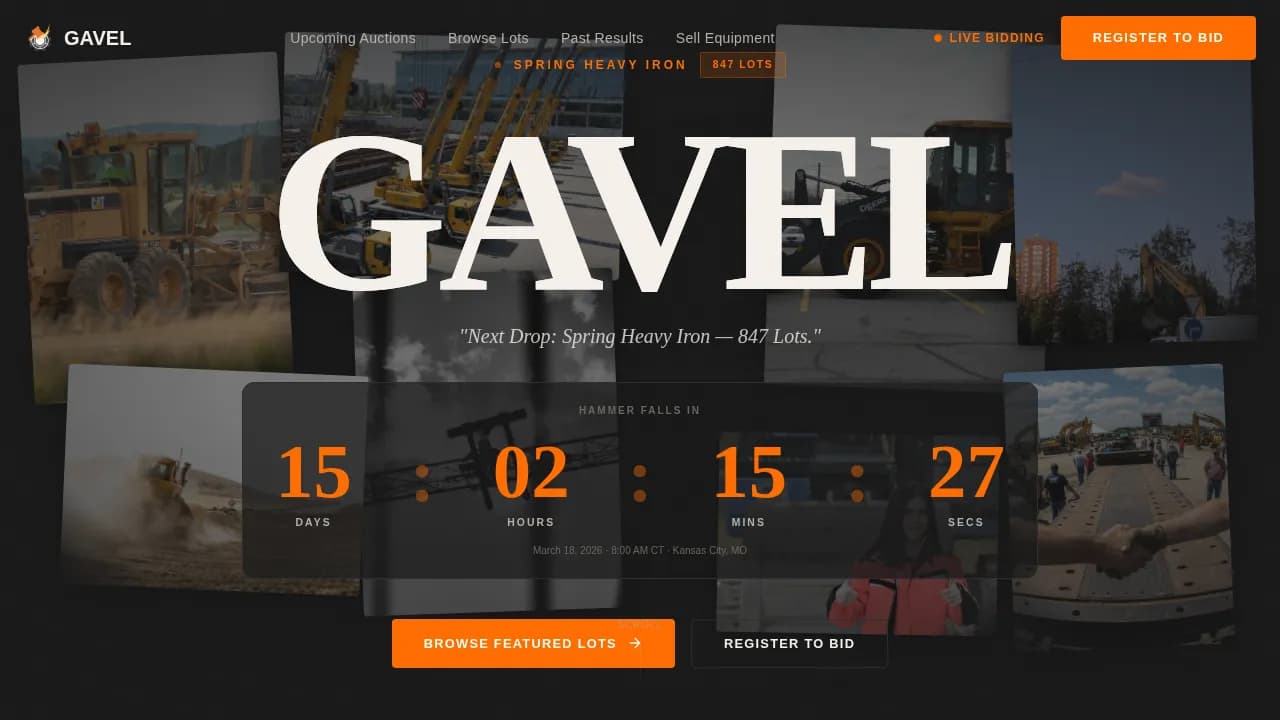 Auction Platforms & Types Pre-Launch & Coming Soon Website Template