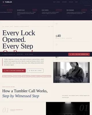 Tumbler - Verified Mobile Locksmith Landing Page Template