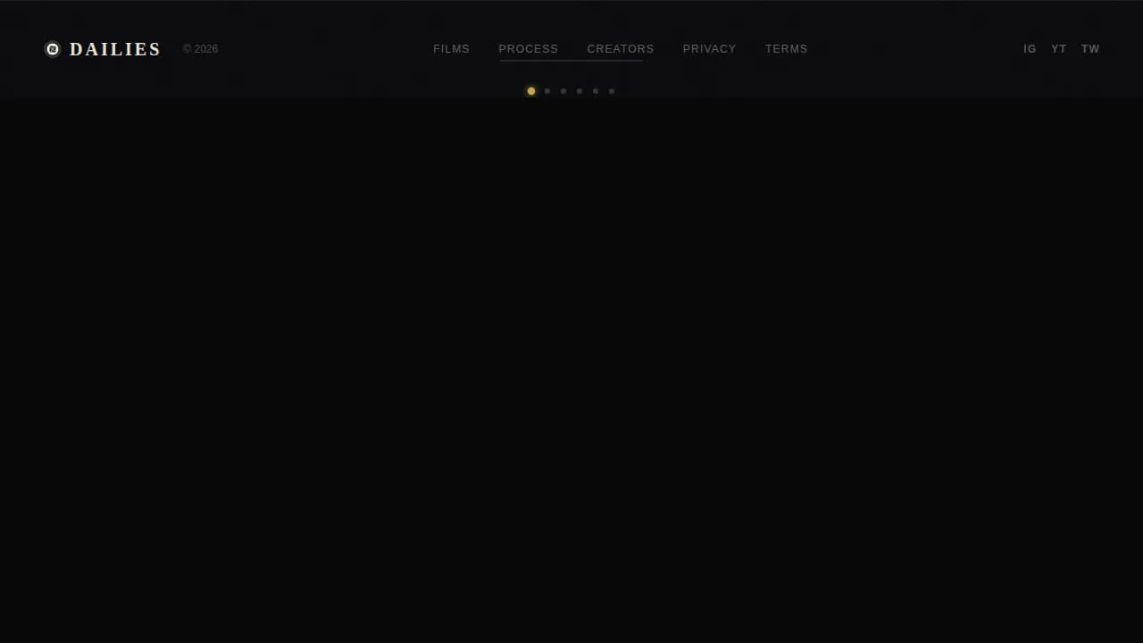 Cinema — Bold Video Production Landing Page Template