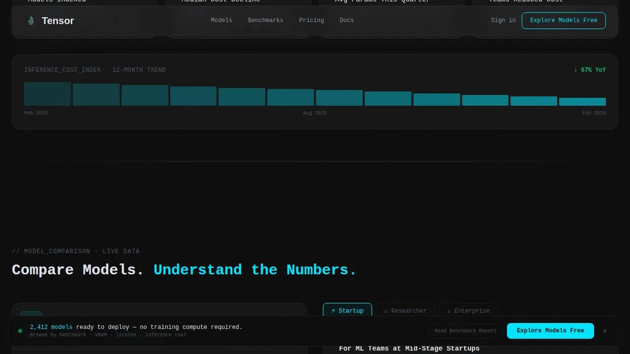 Advanced AI & Machine Learning Cost Estimator Website Template