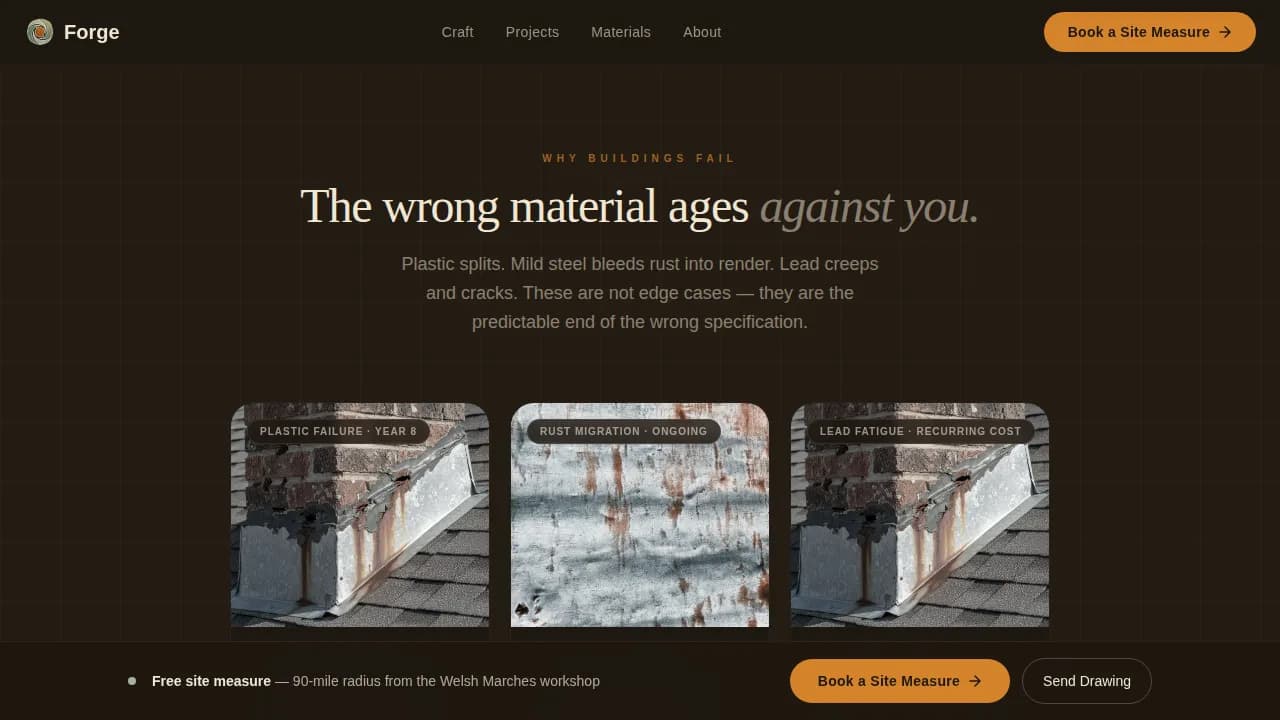 Zinc Products Appointment Booking Website Template