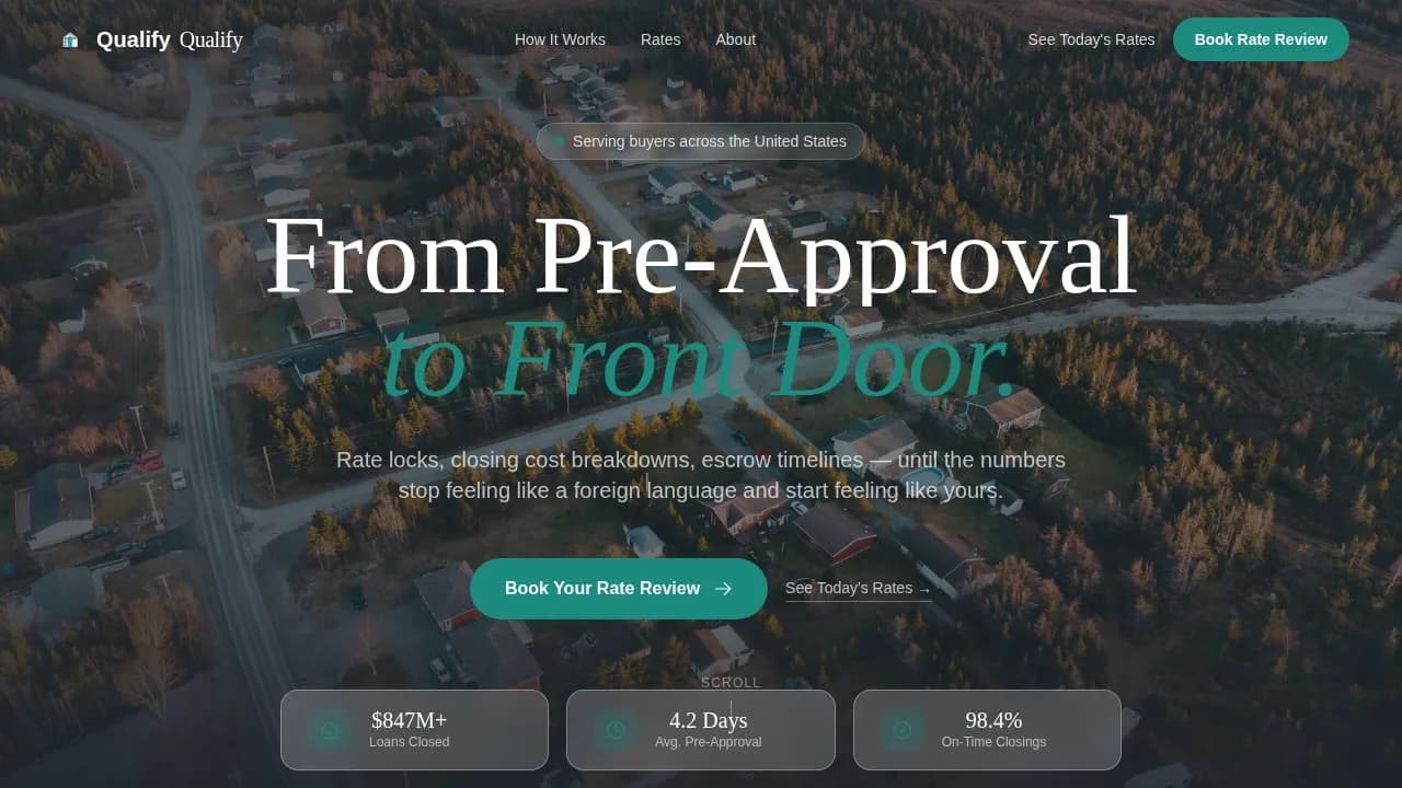 Single Family Home Real Estate Professional Website Template