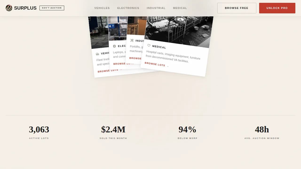 Auction Platforms & Types Pre-Launch & Coming Soon Website Template