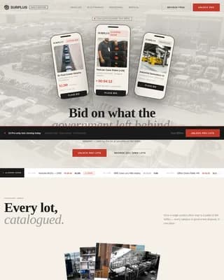 Auction Platforms & Types Pre-Launch & Coming Soon Website Template