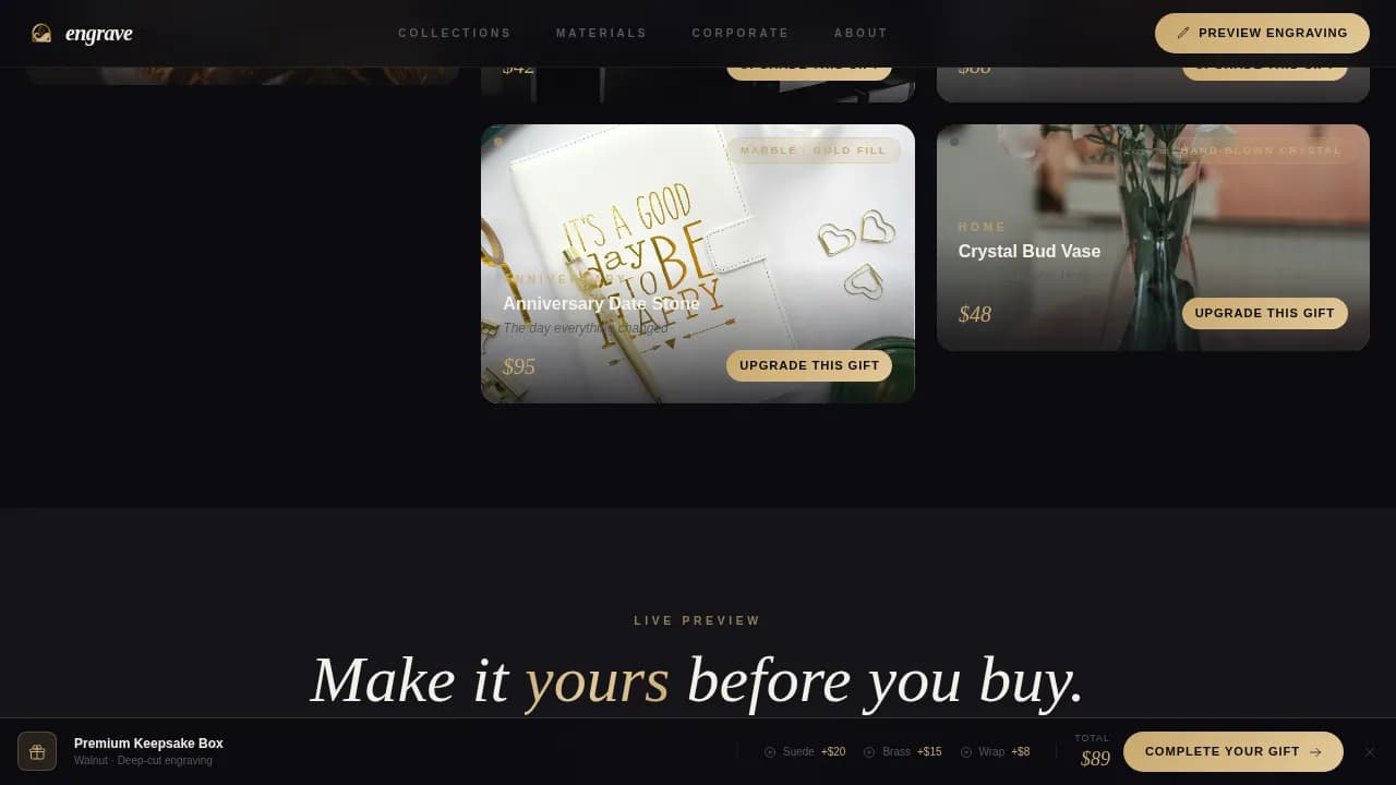 Expert Gift & Specialty Store Professional Website Template