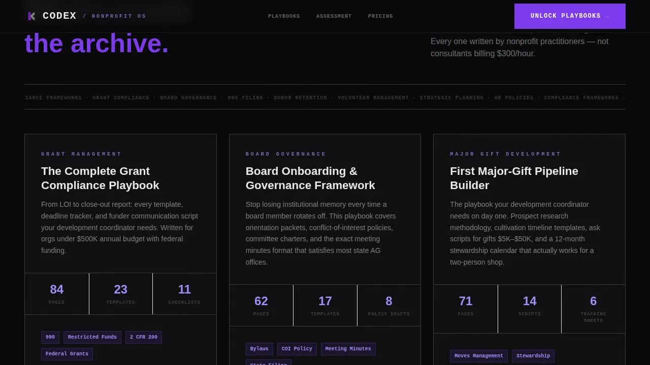 Specialist Nonprofit Digital Presence Professional Website Template