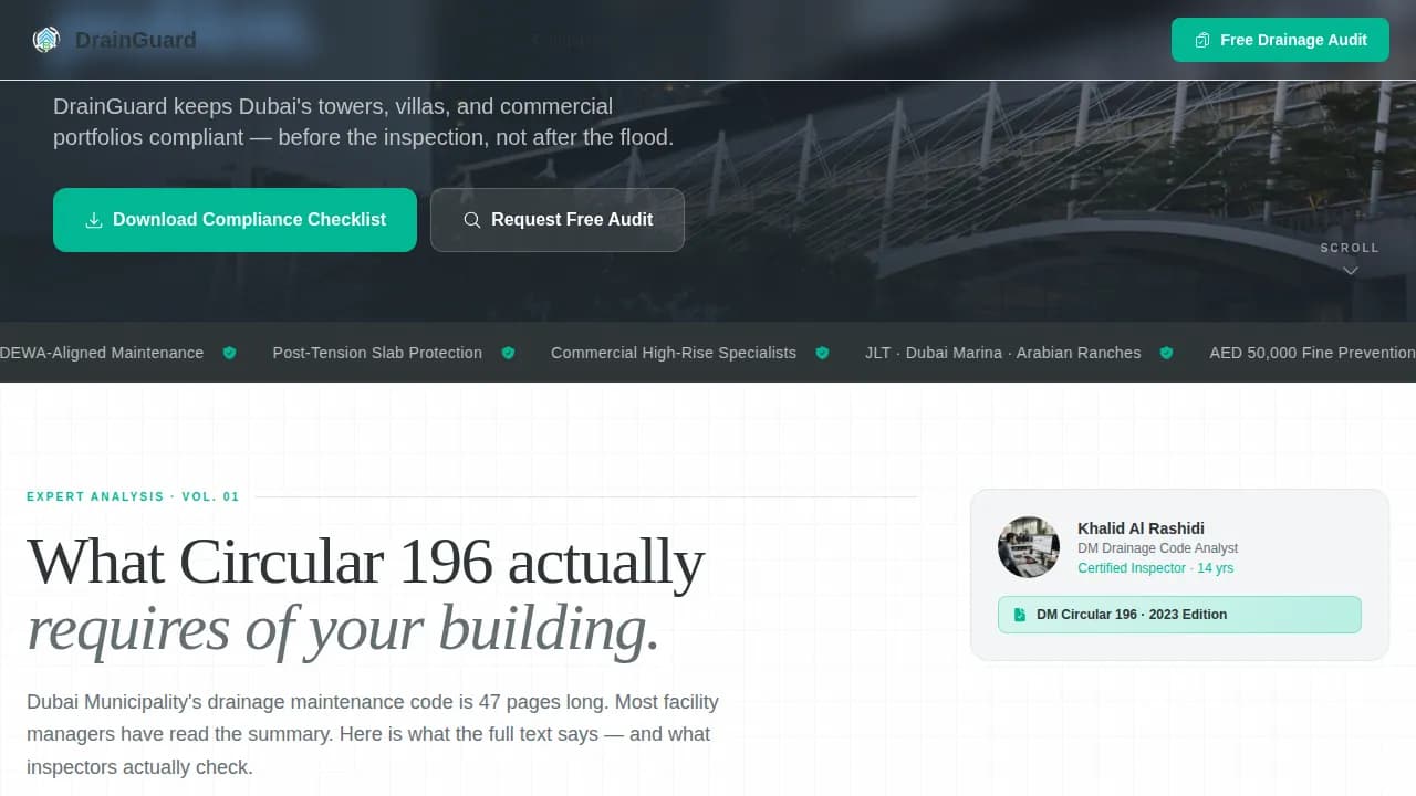 Streamflow — Compliance Gutter Specialist Landing Page Template