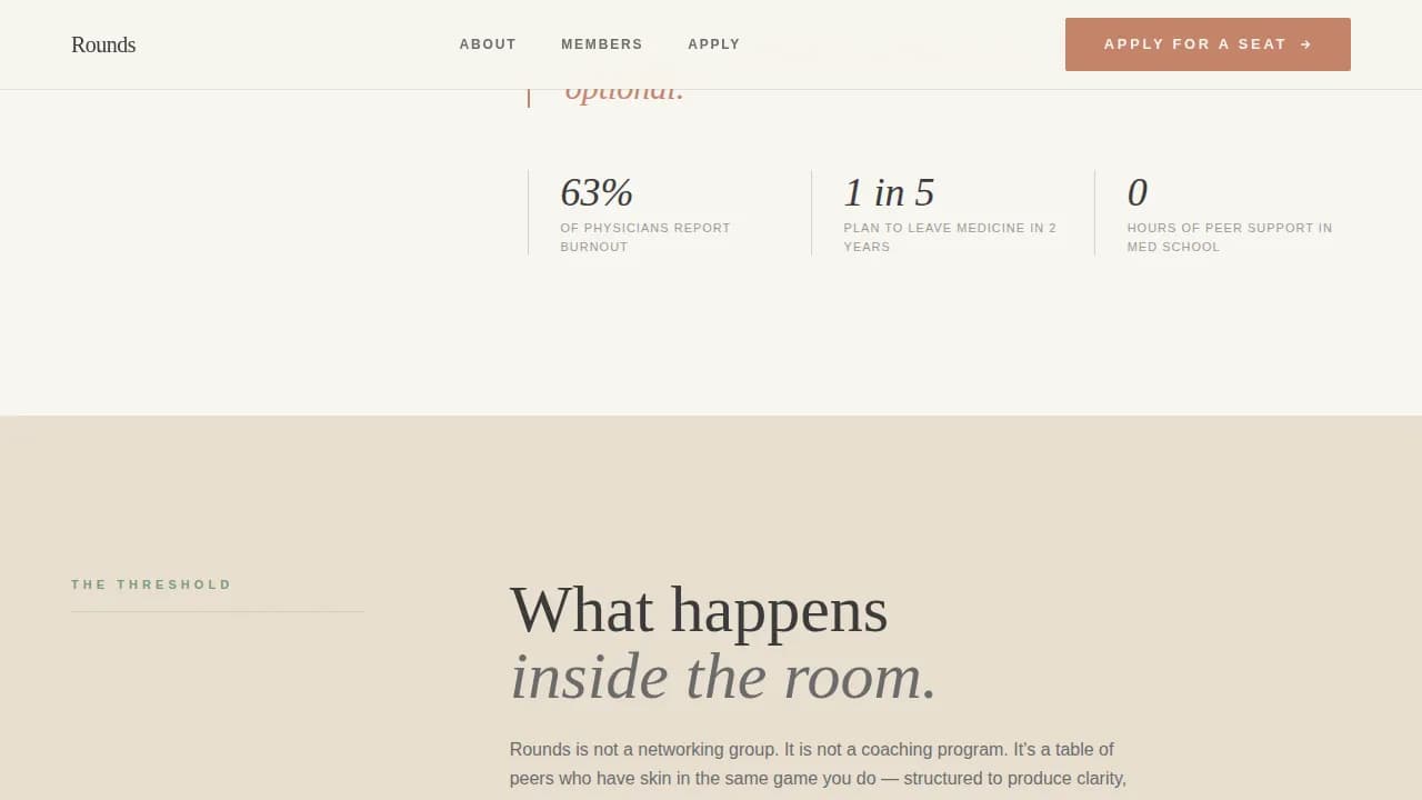 Convene — Exclusive Clinician Network Landing Page Template