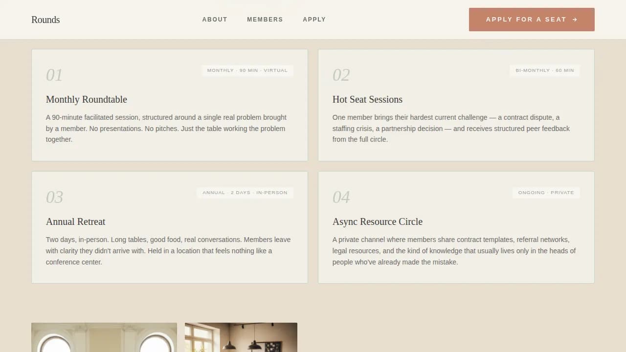 Convene — Exclusive Clinician Network Landing Page Template
