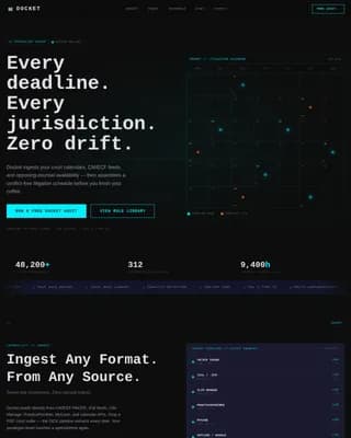 Calendar — Intelligent Court Management Landing Page Template
