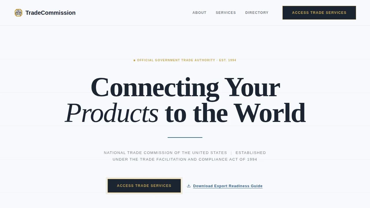 Embassy & Consulate Professional Website Template