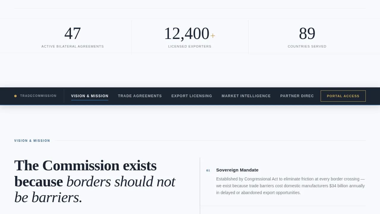 Embassy & Consulate Professional Website Template