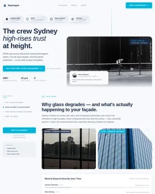 Clarity — Professional Skyscraper Cleaning Landing Page Template